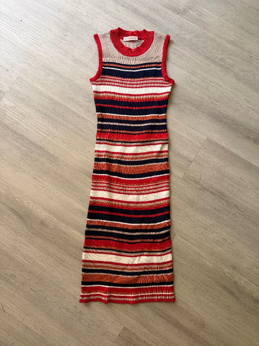 Color block striped dress